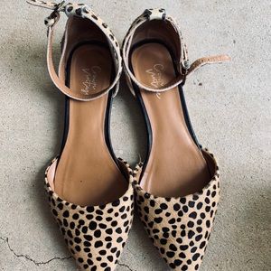 Crown Vintage Cheetah Calf Hair Flat